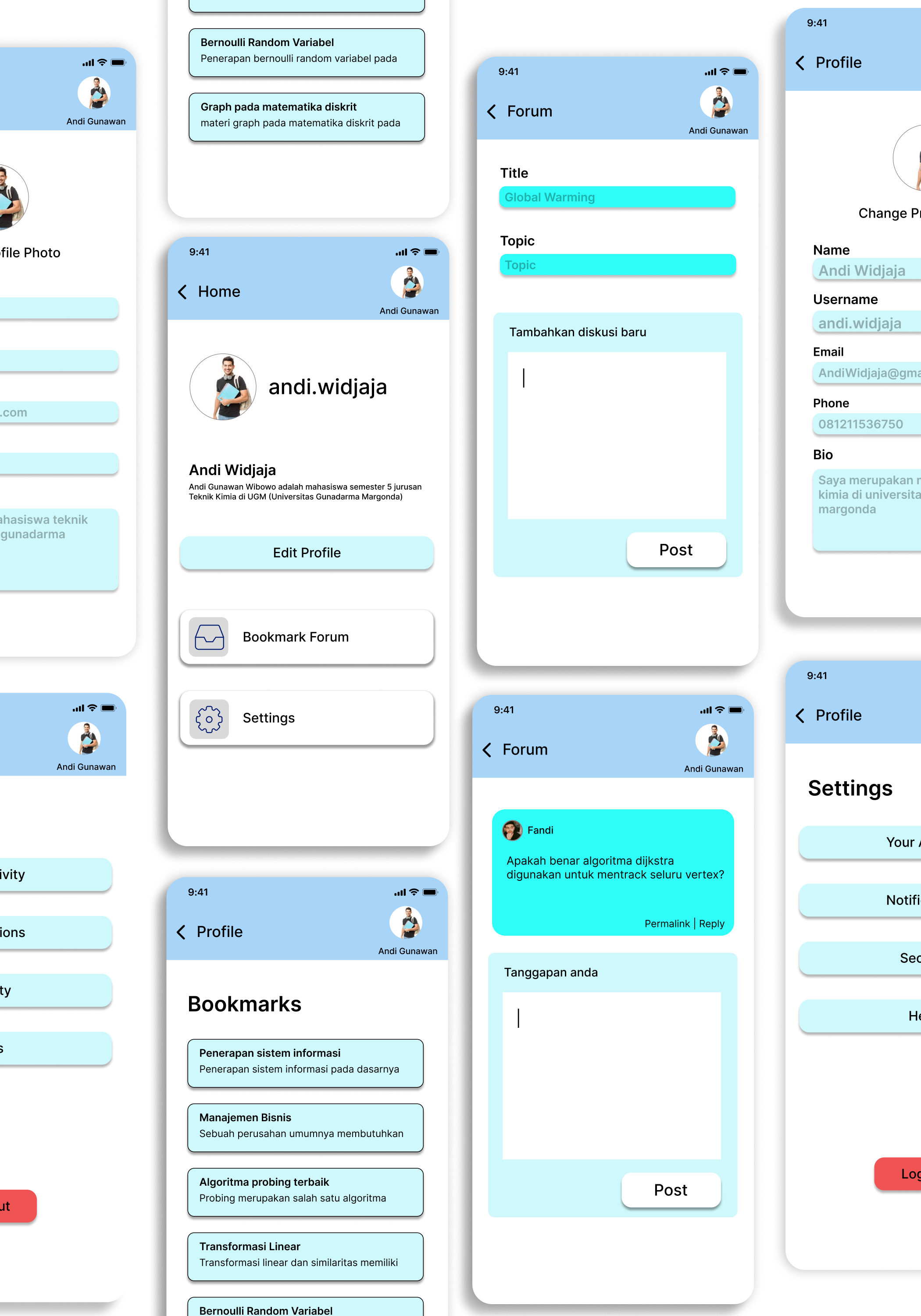 Fitur Tutor & Murid - Forum & Profil - Cumlaude